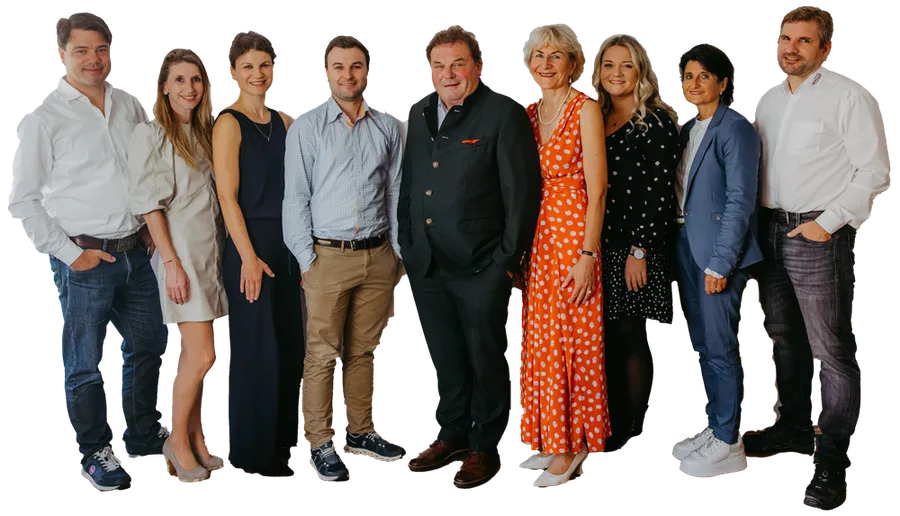 Das Team von OMC und der Unternehmensgruppe Oberhauser